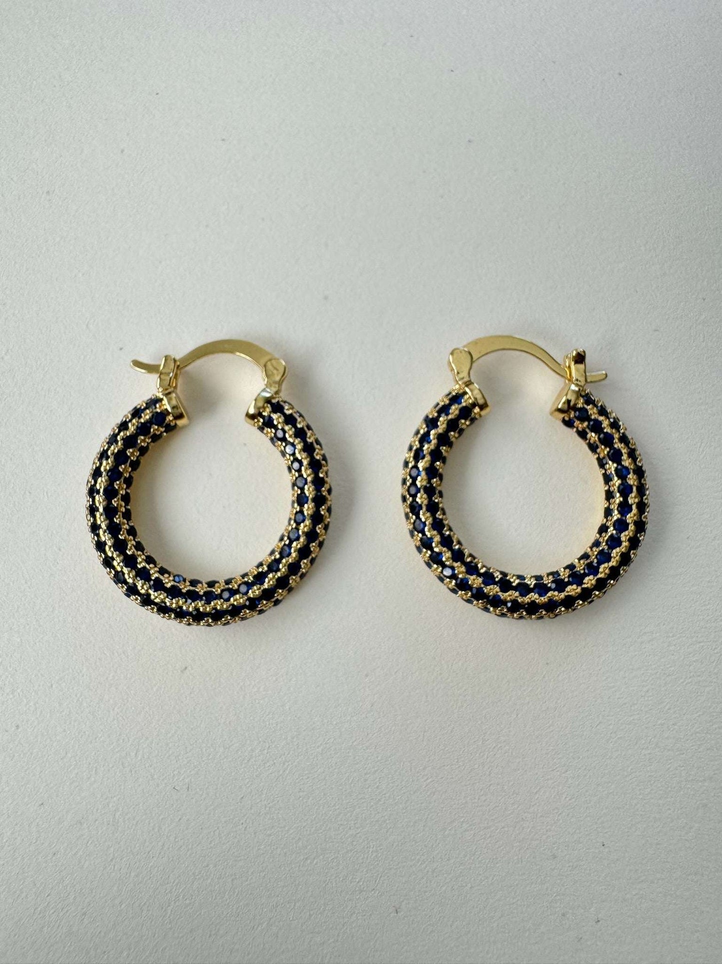 Blue Holly Hoops