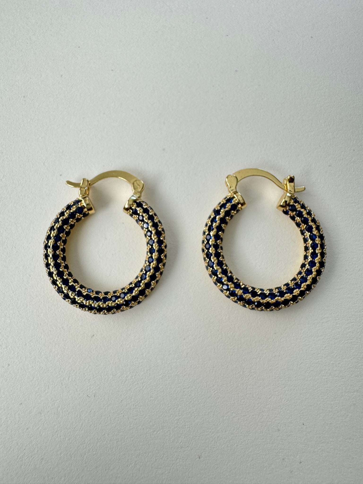 Blue Holly Hoops