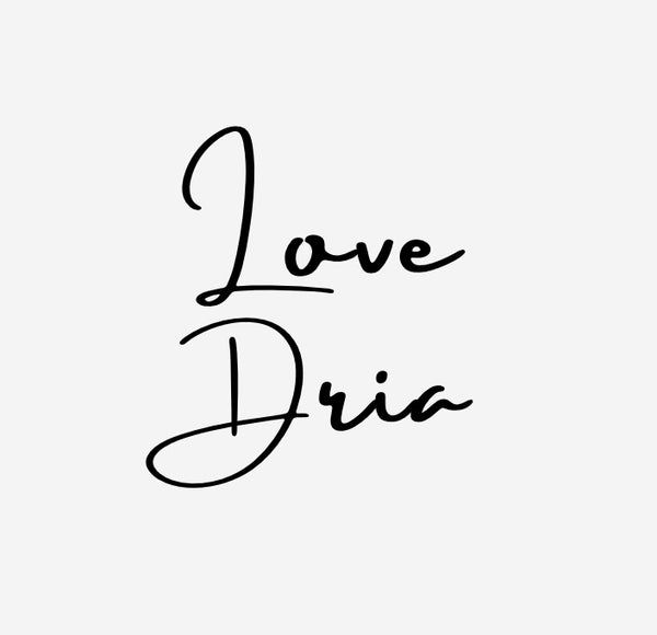 Love Dria logo