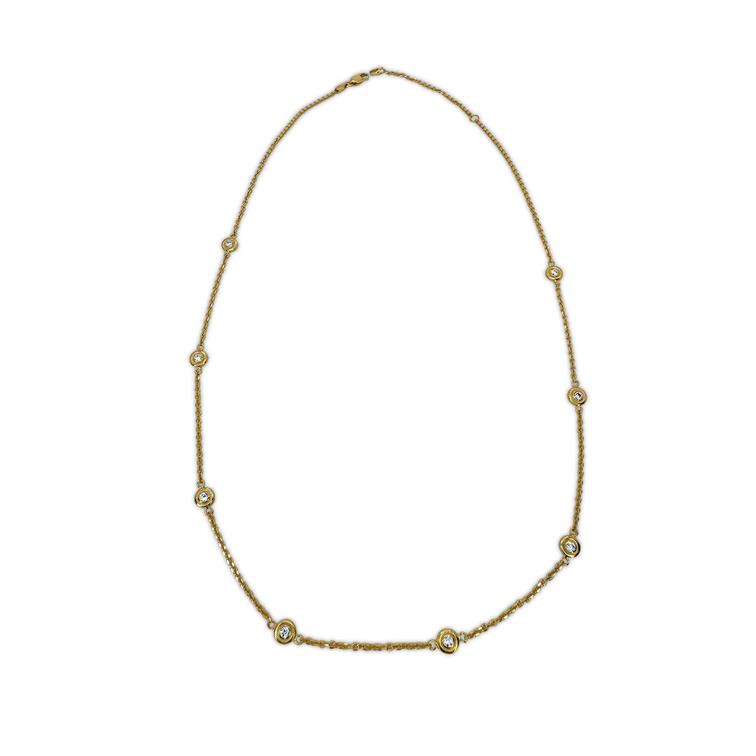 Diamond Palm Necklace