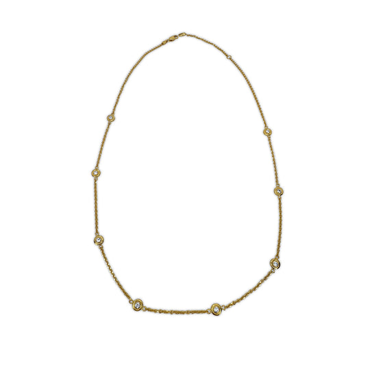 Diamond Palm Necklace
