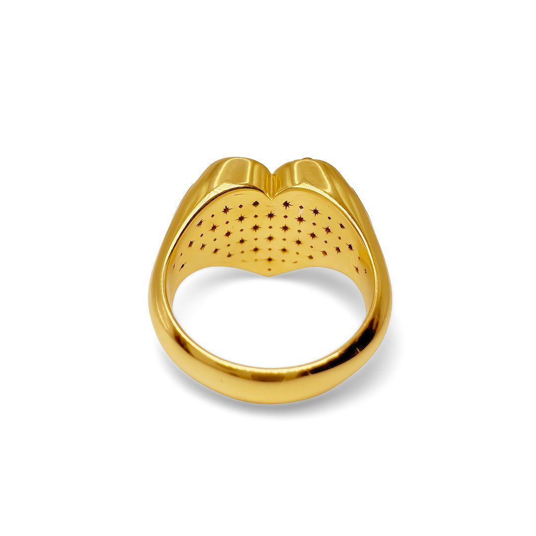 Deluxe Black Heart Signet