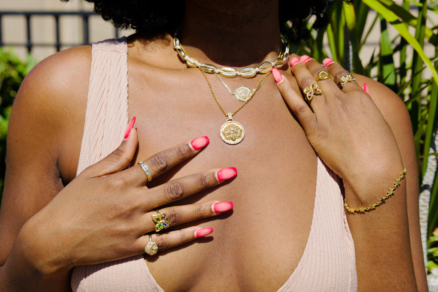 Diamond Moon Child Pendant