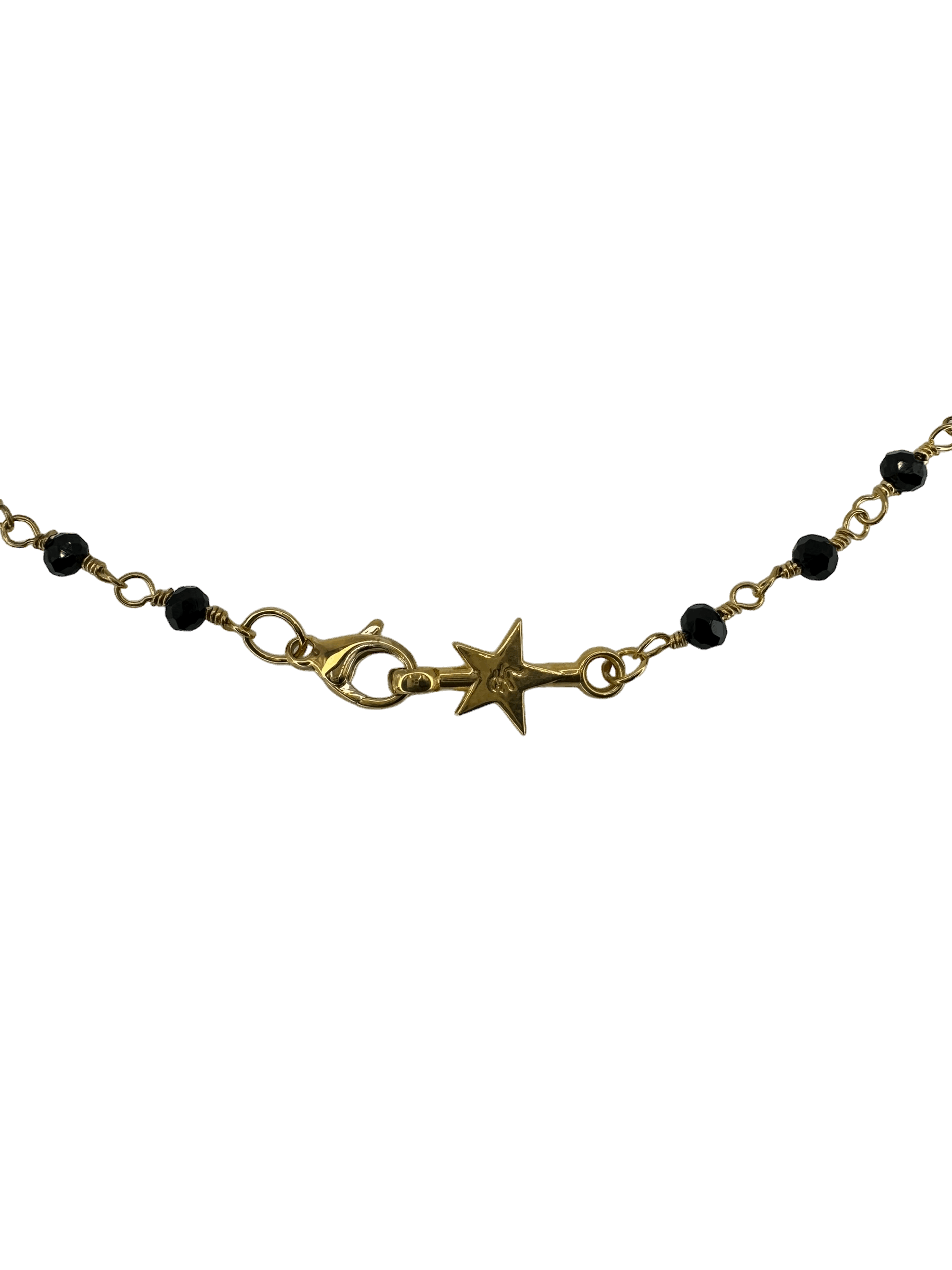 Onyx Beaded Chain Bracelet