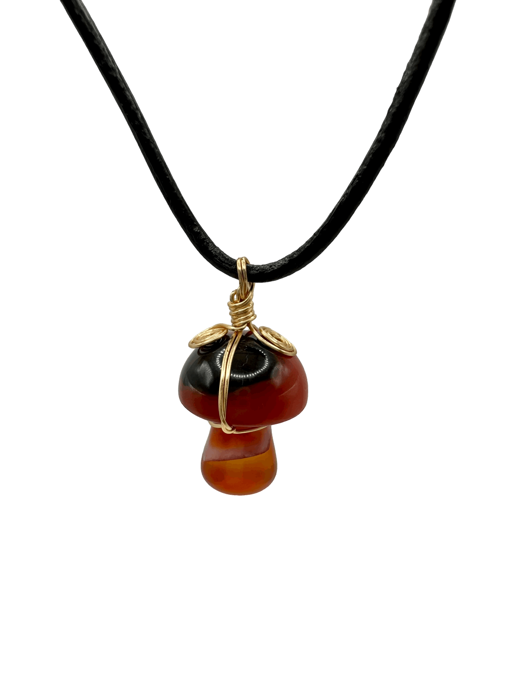 Carnelian Mushroom Amulet