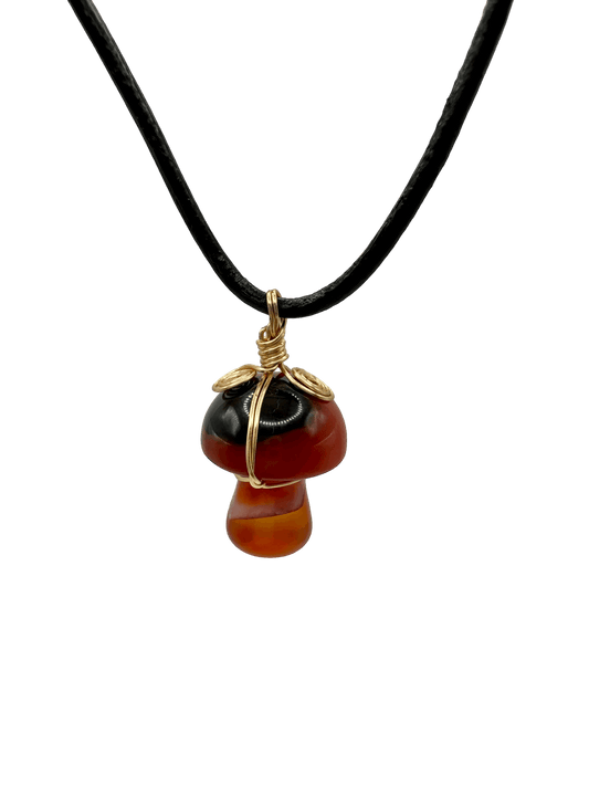 Carnelian Mushroom Amulet