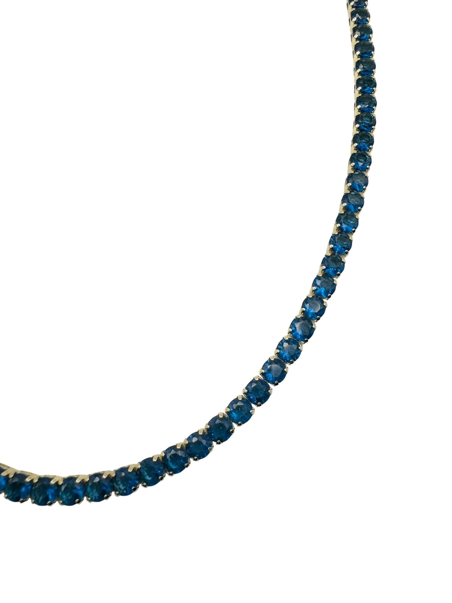 Bahama Blue Tennis Necklace