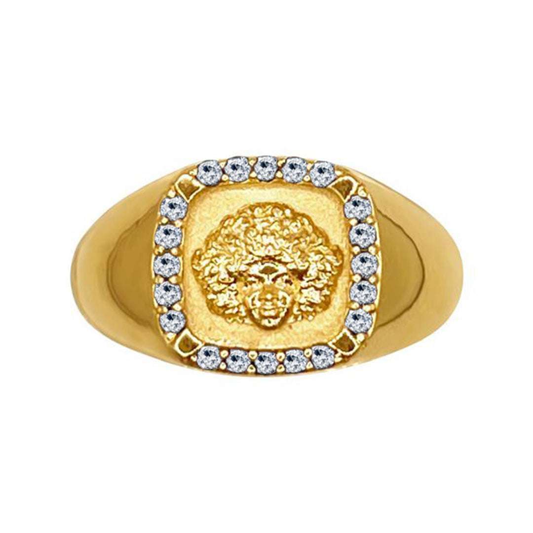 Diamond Moon Child Signet