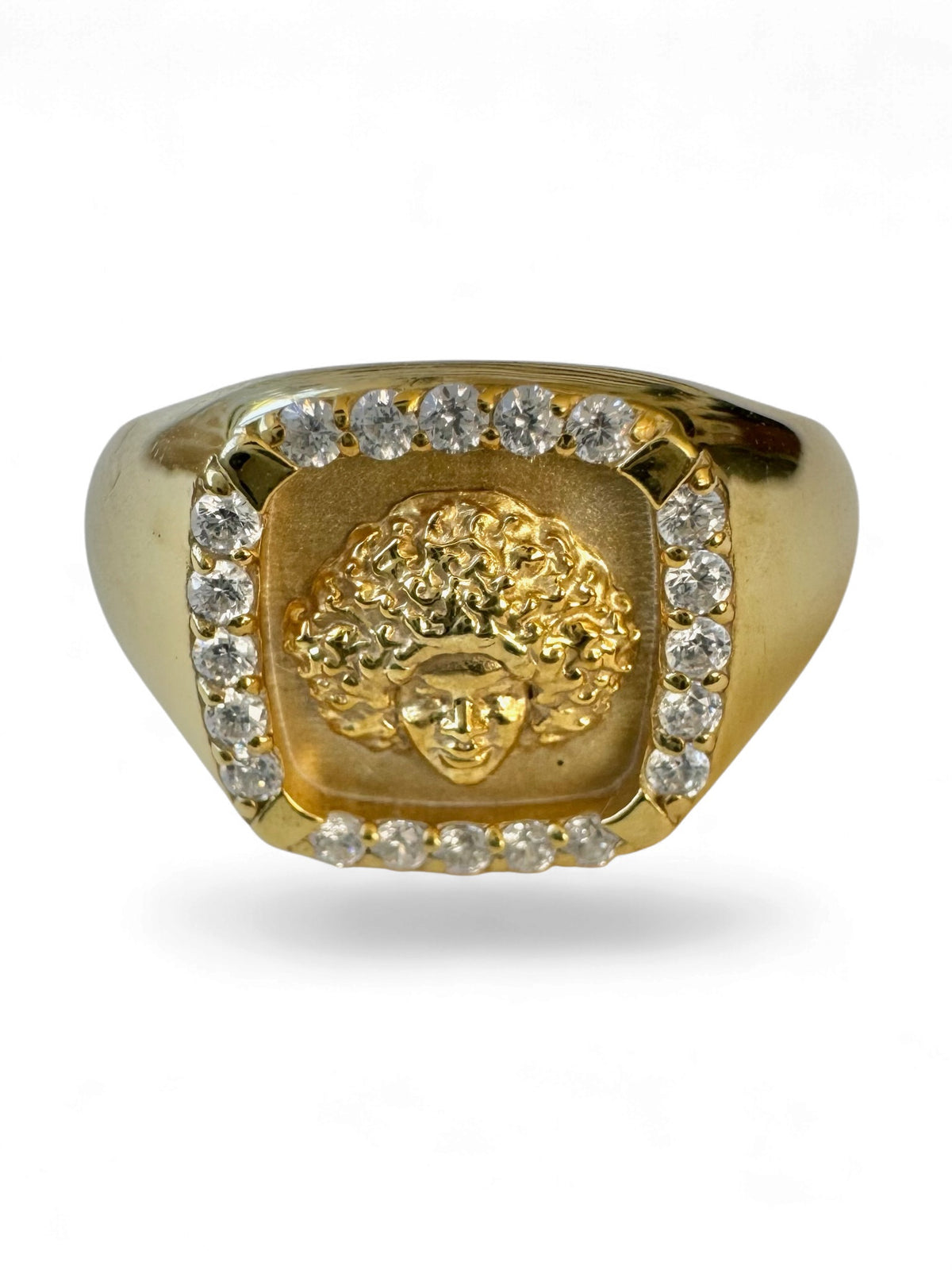 Diamond Moon Child Signet