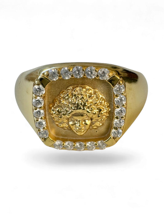 Diamond Moon Child Signet