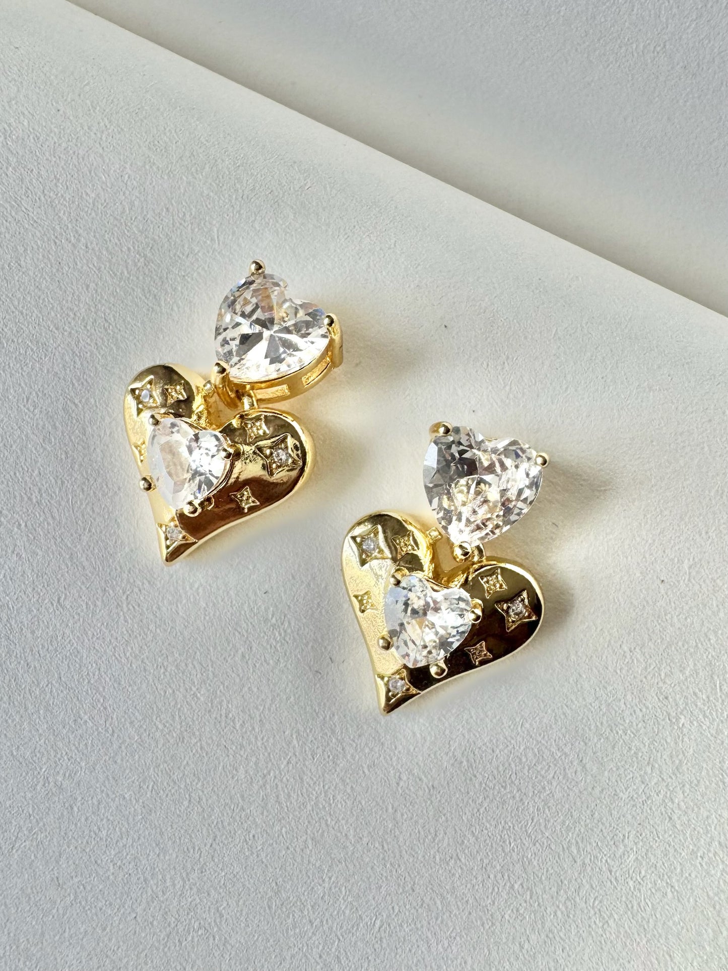 Stellar Heart Studs