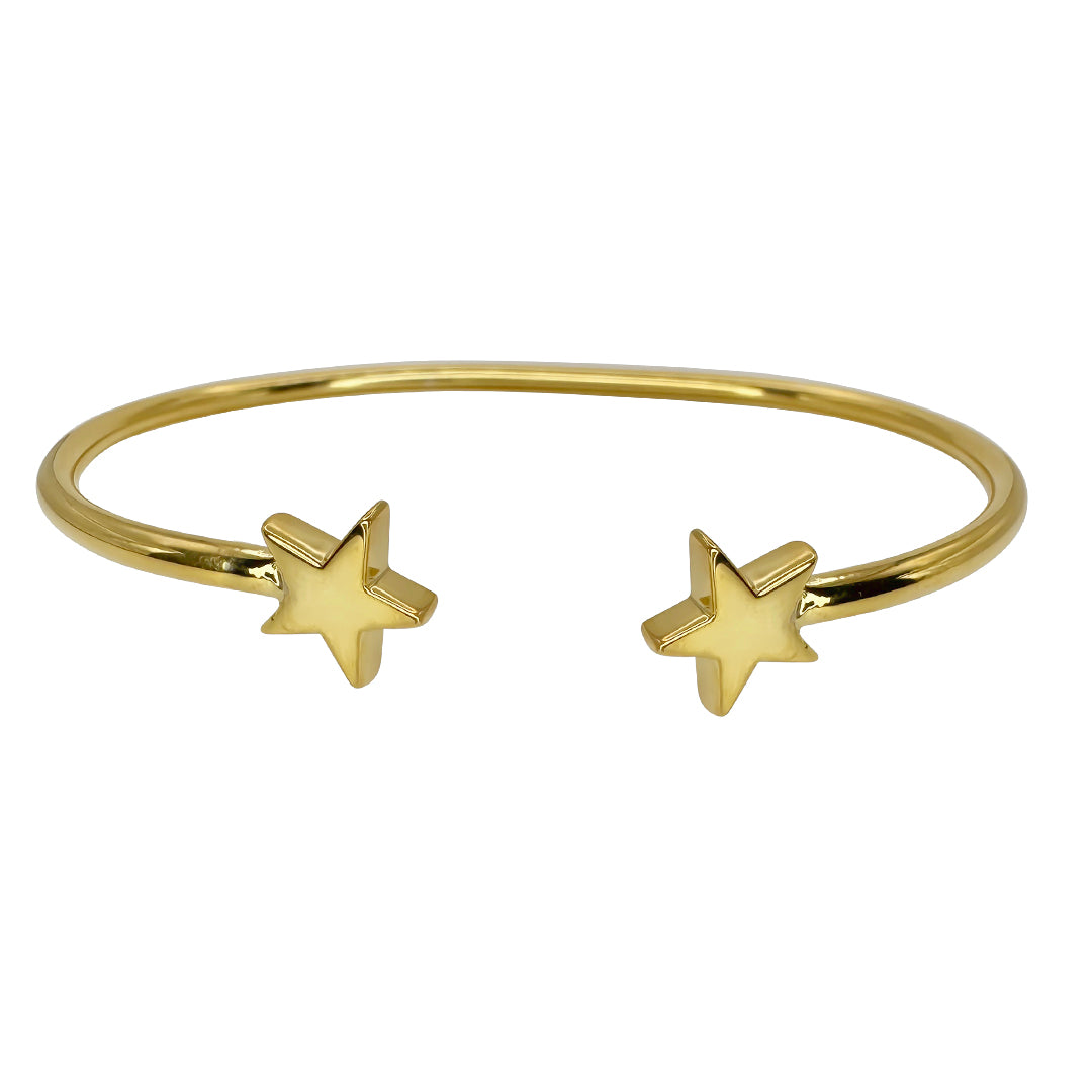 Twinning Star Cuff Bracelet