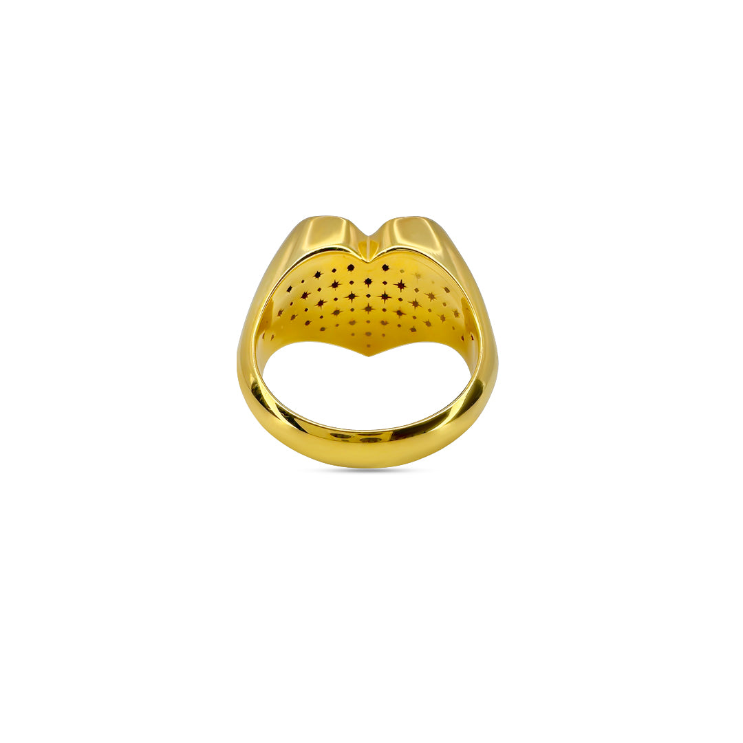 Pulsing Heart Signet Ring