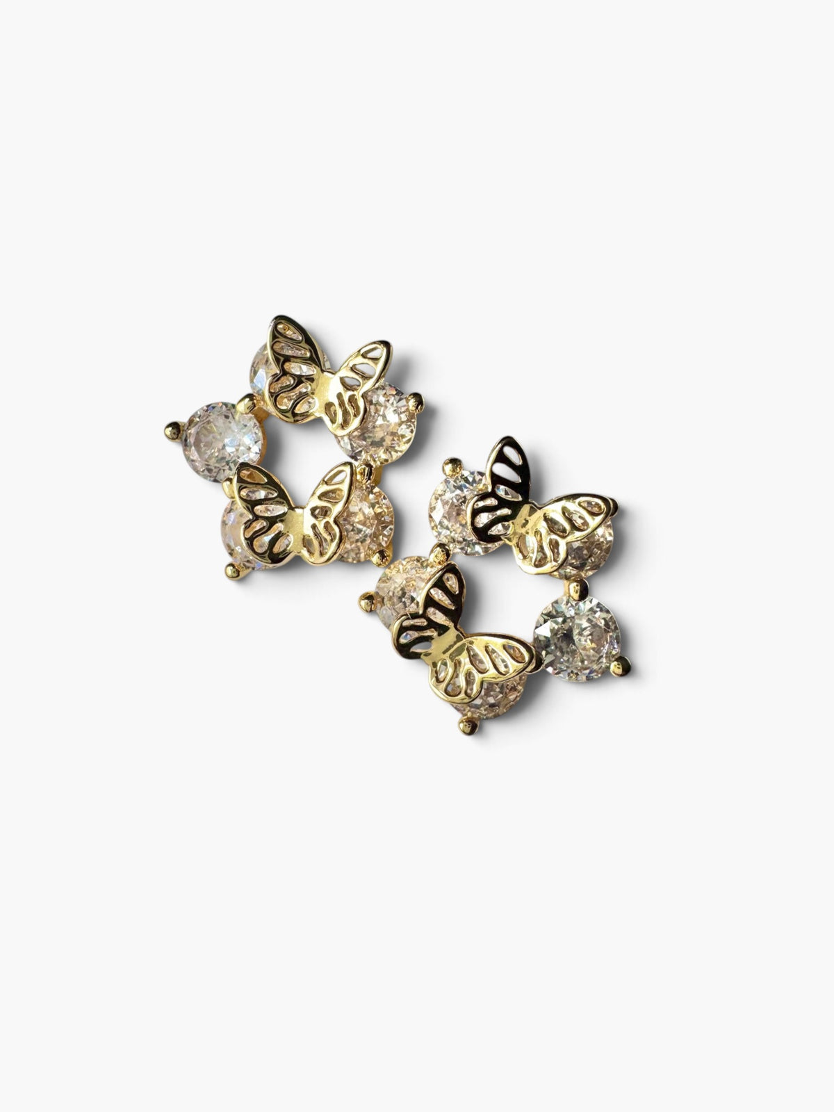 Butterfly Halo Studs