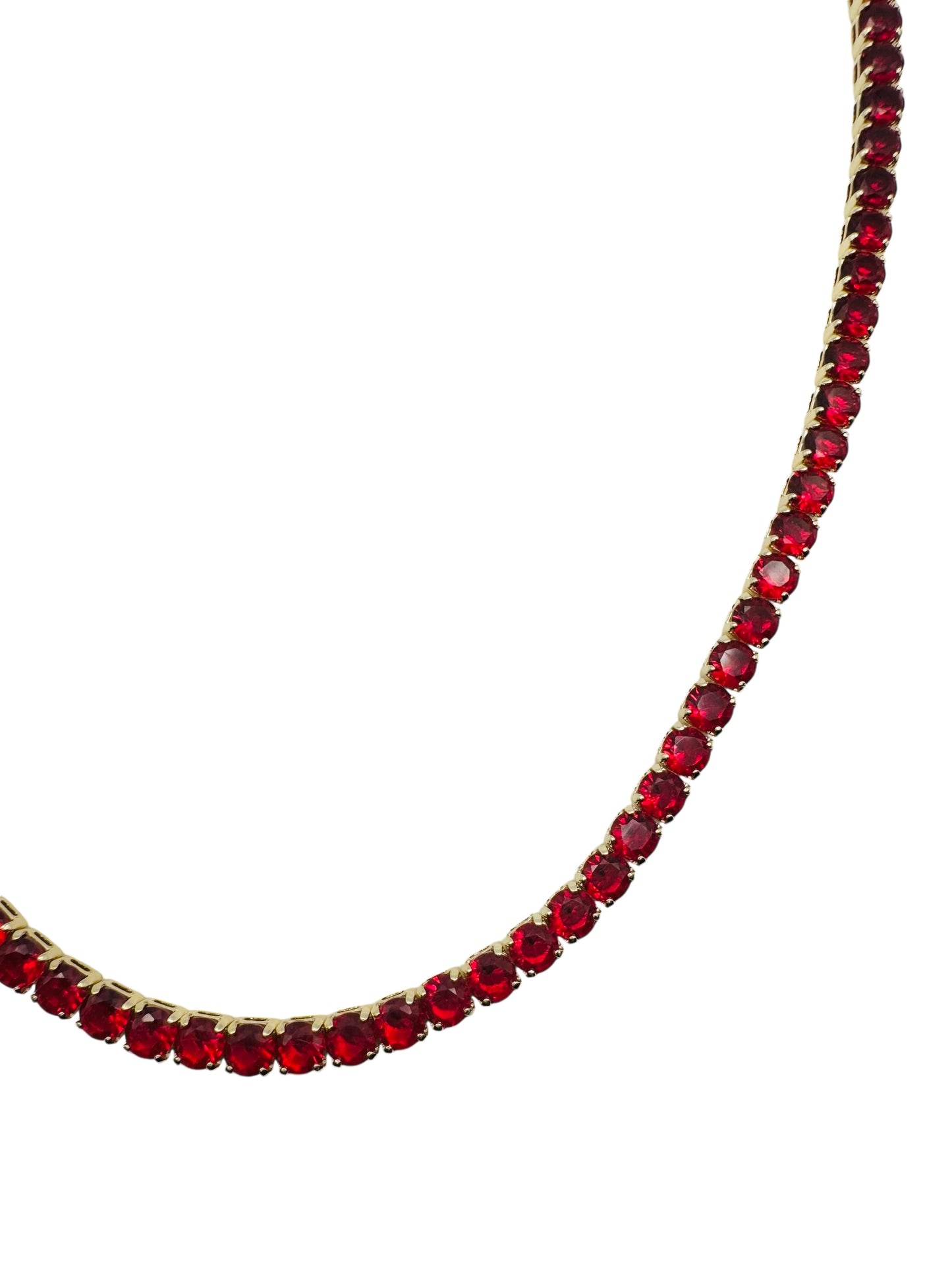 Ferrari Red Tennis Necklace