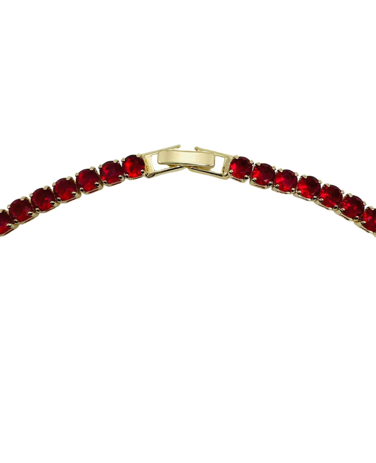 Ferrari Red Tennis Necklace