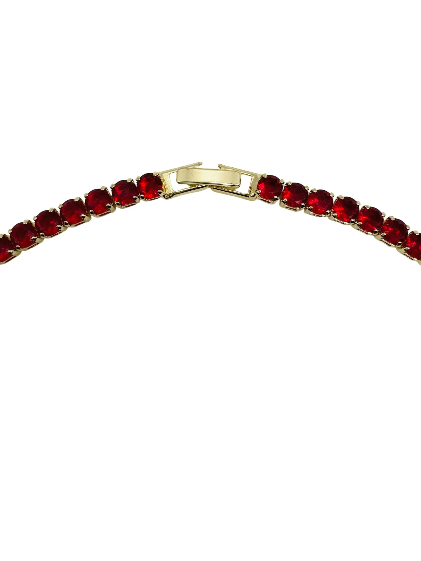 Ferrari Red Tennis Necklace