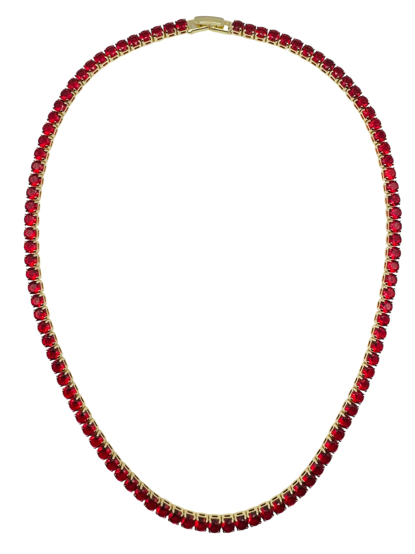 Ferrari Red Tennis Necklace