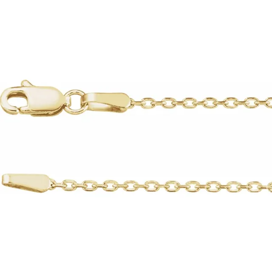 1.4mm Diamond-Cut Cable Chain